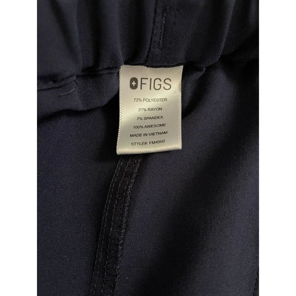 FIGS Pisco Basic Scrub Pants Navy Blue FM4500 Size XL